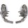 Silenciador trasero para escape deportivo PORSCHE 996 Carrera con válvula ACERO INOXIDABLE L+R