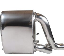 Rear silencer for PORSCHE 997 Carrera up to -08 Sport exhaust STAINLESS STEEL L+R