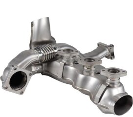 Warmtewisselaar voor PORSCHE 964 Carrera LINKS ROESTVRIJ...