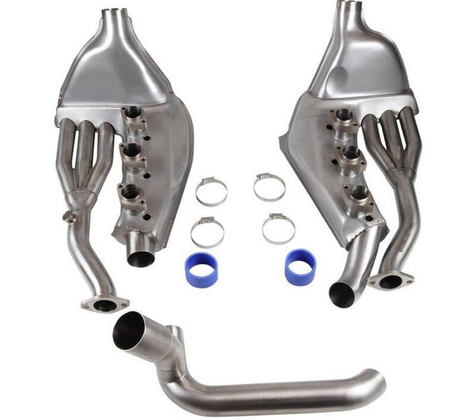 Scambiatore di calore per PORSCHE 911 G 3.2 Carrera CONVERSIONE 41mm SET IN ACCIAIO INOX