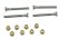 Door hinge bolts for PORSCHE 911 F/G 930 964 993 + bushings SET