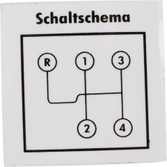 Diagrama de marchas adesivo para PORSCHE 356 B/C, adesivo...