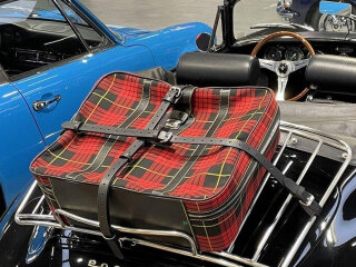 Leather Luggage Straps for PORSCHE 356 A/B/C Luggage Rack, Brown