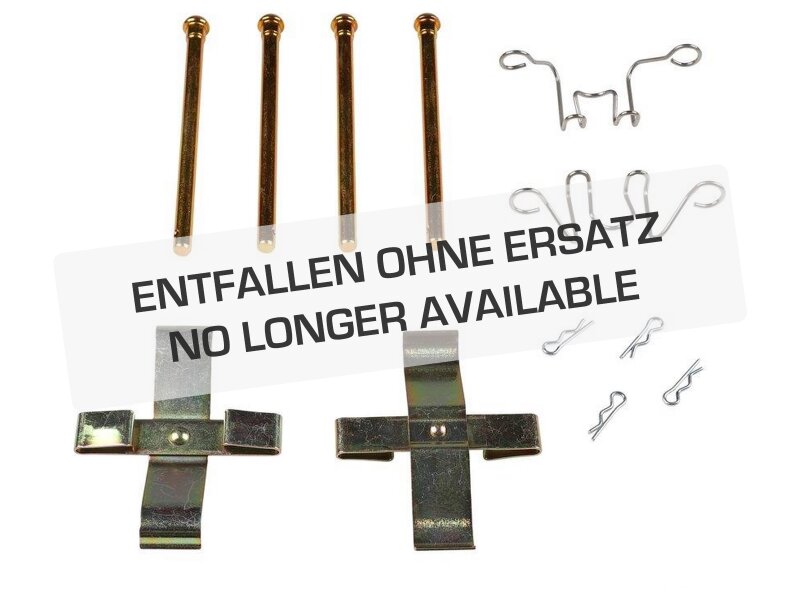 Brake pad retaining pin + spring plate for PORSCHE 924S...