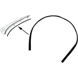 1x pad for hood handle for PORSCHE 356 protective profile...