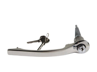 Maniglia porta per PORSCHE 911 F 912 fino al -67 con serratura CROMATA ESTERNA S+D