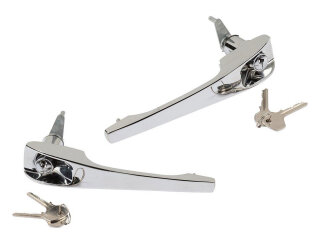 Maniglia porta per PORSCHE 911 F 912 68-69 ESTERNA con serratura CROMATA S+D