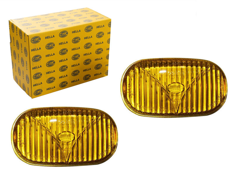 2 lentes de faros antiniebla para PORSCHE 911 F 912, lentes difusoras AMARILLAS