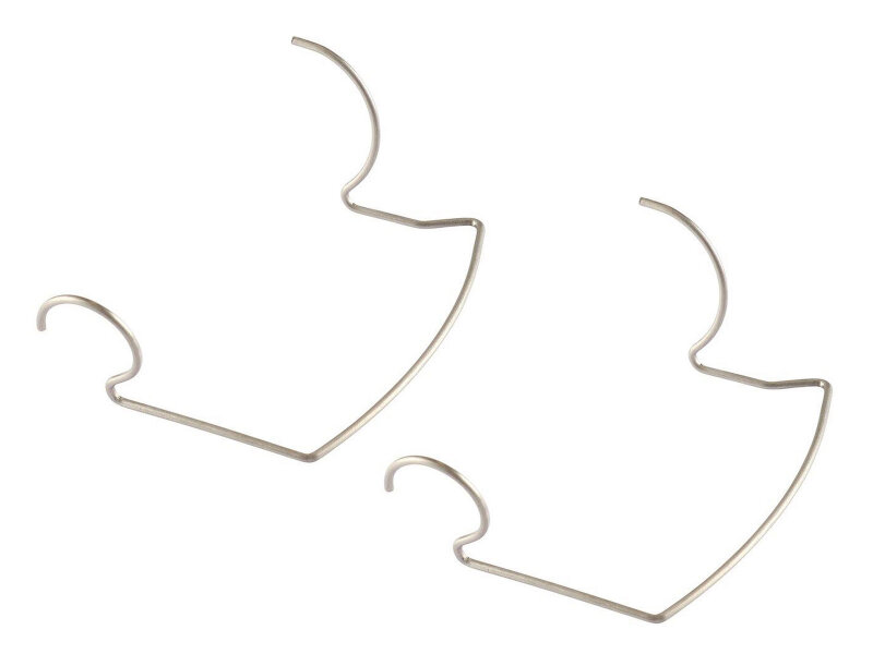 2 soportes de tensión para deflectores de aire para PORSCHE 356 A/B/C 912 con resorte de retención