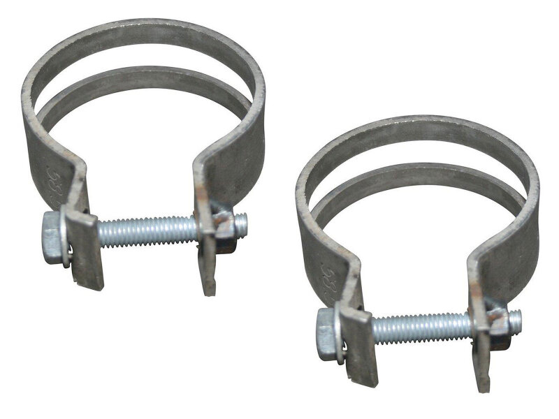 2 Abraçadeiras para Tubo do Catalisador para PORSCHE 996 Carrera - Abraçadeiras de Escape 58,5mm