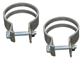 2 abrazaderas para tubo de catalizador para PORSCHE 996...