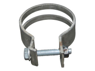 2 abrazaderas para tubo de catalizador para PORSCHE 996 Carrera, abrazaderas de escape de 58,5 mm