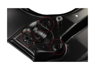 6 boccole filettate per pannello del pavimento anteriore per staffe di montaggio del braccio oscillante PORSCHE 911 F