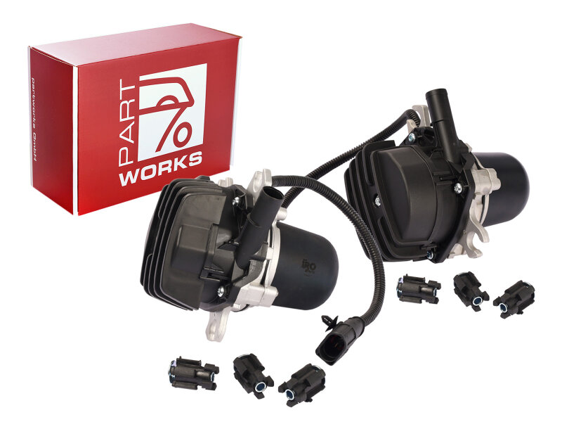 2x Pompa aria secondaria per PORSCHE Cayenne 9PA 955 4.5 Pompa secondaria + supporto in gomma