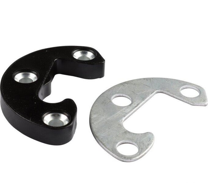 1x cunha de travamento para fechadura de porta PORSCHE 356 A/B/C PRETA ESQUERDA