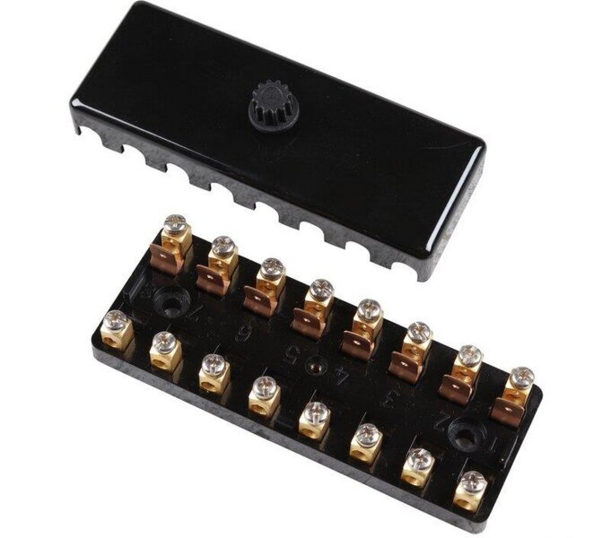 Caja de fusibles para PORSCHE 911 G 930 con tapa, 8 pines