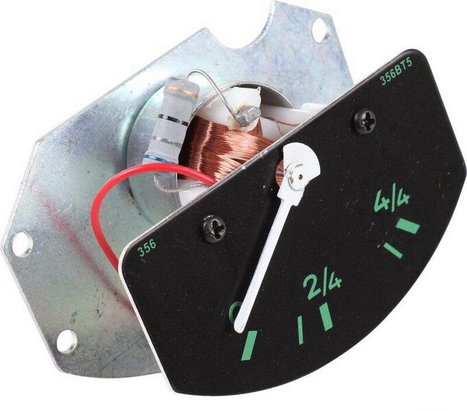 1x Fuel Gauge for PORSCHE 356 Pre-A / B-T5 Fuel Gauge 6V
