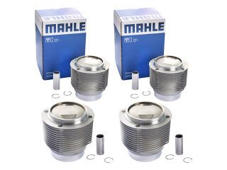 4x pistón + cilindro para PORSCHE 356 C 1600SC...