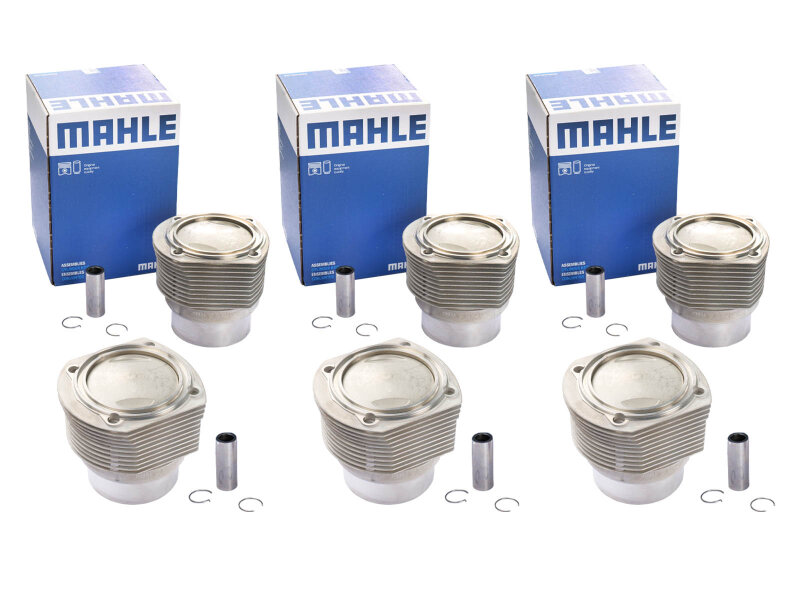 6x pistons + cylinders for PORSCHE 911 2.4 E 72-73 165PS...