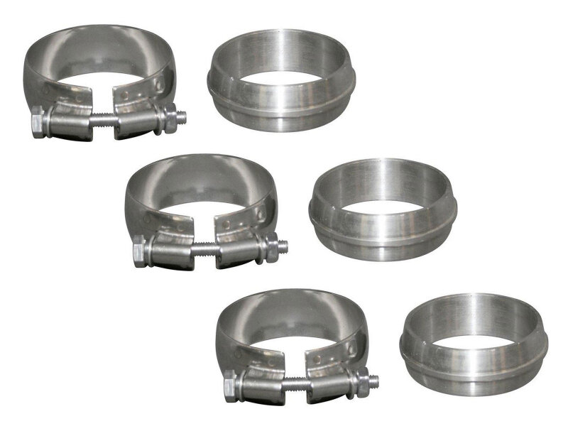 3x Exhaust Clamps for PORSCHE 964 Carrera + Sealing Ring
