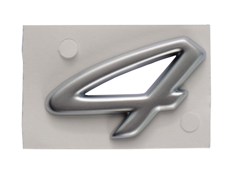 Insignia original Porsche 993 Carrera 4 plateada