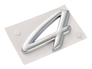 Insigne Porsche 996 Carrera 4 argent dorigine