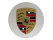 1x Wielnaafdop PORSCHE 911 997 Cayenne 9PA 987 ZILVEREN CREST GEKLEURD CONCAVE