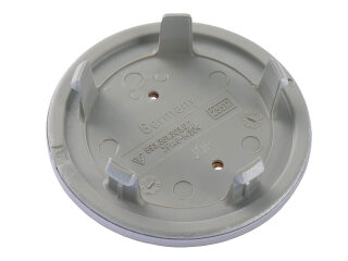 1x Radnabendeckel ORIGINAL PORSCHE 911 993 SILBER WAPPEN FARBIG