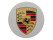 1x ホイールハブキャップ PORSCHE 911 964 993 944 968 928 メタルシルバー クレストカラー