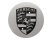 1x Enjoliveur de roue PORSCHE 911 964 944 968 928 924 MÉTAL ARGENT Écusson NOIR