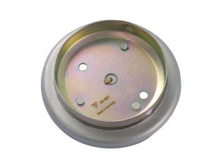 1x Radnabendeckel ORIGINAL PORSCHE 911 964 METALL SILBER WAPPEN FARBIG