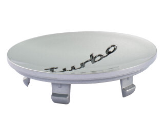 1x Wielnaafdop ORIGINEEL PORSCHE 911 996 turbo ZILVER CONCAVE