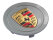 1x Wielnaafkap ORIGINEEL PORSCHE 986 Boxster SEAL GREY Logo GEKLEURD CONCAVE