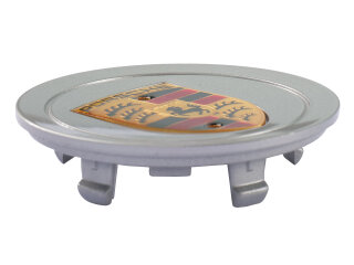 1x Radnabendeckel ORIGINAL PORSCHE 911 996 turbo S GT SILBER KONKAV