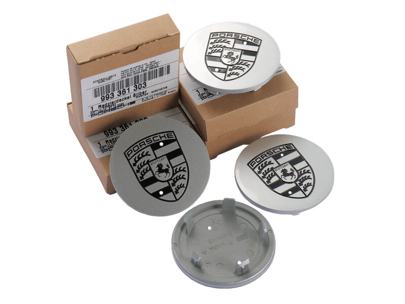4x Radnabendeckel ORIGINAL PORSCHE 911 964 993 968 928...