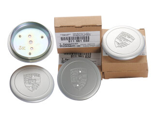 4x Wielnaafdoppen ORIGINEEL PORSCHE 911 F/G 70-83 METAAL...