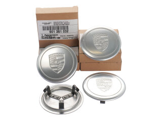 4 Tapas de Buje ORIGINALES PORSCHE 911 F/G hasta el 77...