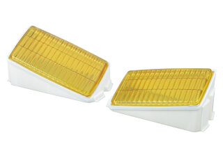 Fog light lens for PORSCHE 911 3.2 930 84-89 YELLOW BOSCH L+R
