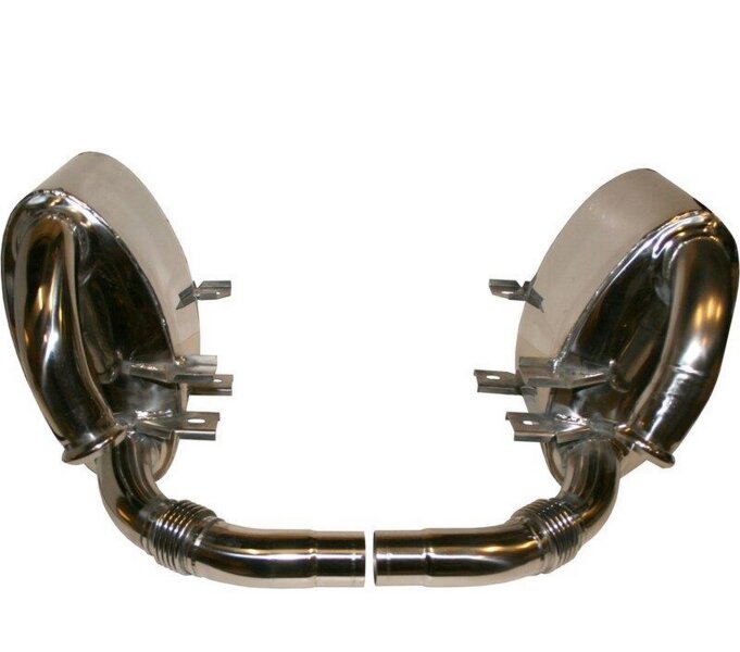 Rear silencer for PORSCHE 996 GT3 Sport exhaust STAINLESS STEEL L+R