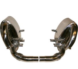 Silenciador trasero para escape deportivo PORSCHE 996 GT3...