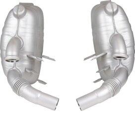 Einddemper voor PORSCHE 996 Carrera Sportuitlaat TÜV...