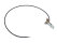 Schuifdakgeleiderkabel voor PORSCHE 911 G van 87- 964 993 LINKS
