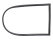 Junta de ventana para PORSCHE 356 Coupé, perfil protector TRASERO DERECHO