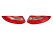Achterlichten voor PORSCHE 997 Carrera turbo vanaf 09 - HELDER ROOD L+R