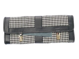 Borsa porta attrezzi per kit di bordo PORSCHE 911 F, look Pepita, NERO, BIANCO