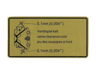 Targhe adesive vano motore per PORSCHE 911 G Carrera 3.2 dal 84 - adesivo