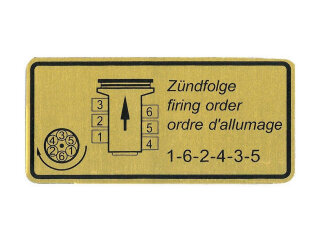 Plakborden motorruimte voor PORSCHE 911 G Carrera 3.2 uit 84 - sticker