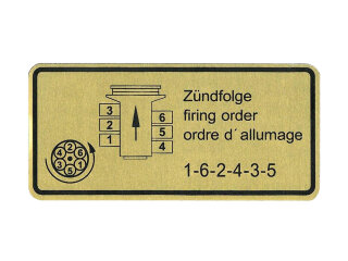 Klebeschilder Motorraum f&uuml;r PORSCHE 911 G SC 3.0 81-83 Aufkleber