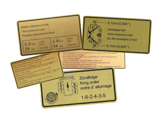 Plakborden motorruimte voor PORSCHE 911 G SC 3.0 81-83...