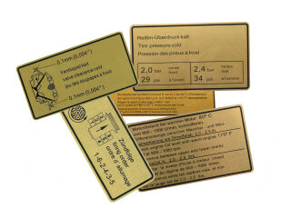 Plakborden motorruimte voor PORSCHE 911 G SC 3.0 79-80...